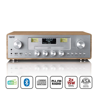 Imperial 280CDWDSI DAB+/FM Radio with CD Player, USB, Bluetooth and ASA function