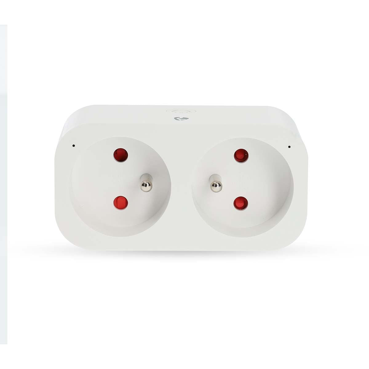 Nedis SmartLife Smart Plug | Wi-Fi | IP21 | Power meter | 3680 W | Type E (CEE 7/6) | 0 - 55 °C | Android™ / IOS | 2-Way | White | 1 pcs