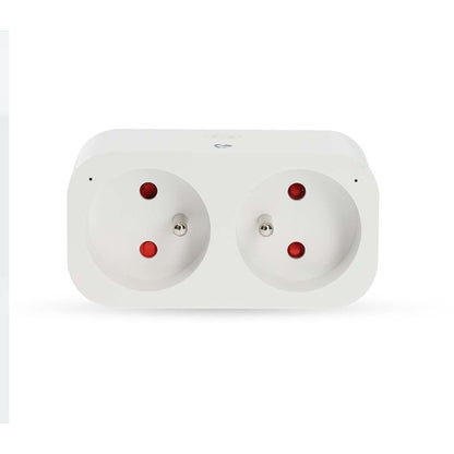 Nedis SmartLife Smart Plug | Wi-Fi | IP21 | Power meter | 3680 W | Type E (CEE 7/6) | 0 - 55 °C | Android™ / IOS | 2-Way | White | 1 pcs