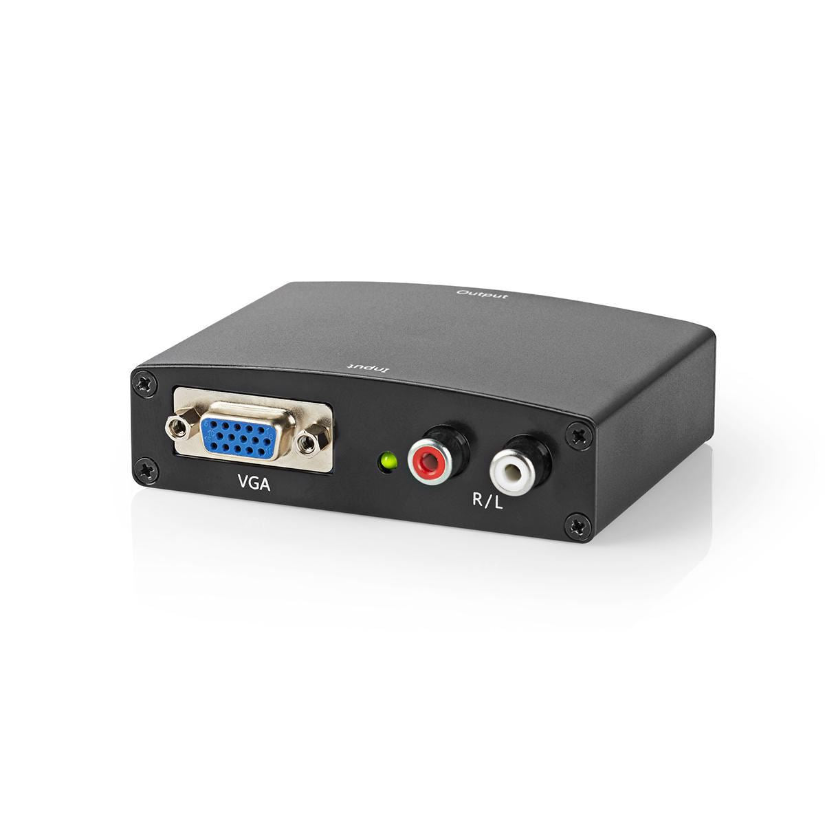 Nedis VCON3454AT | HDMI™ Converter | VGA Female / 2x RCA Male | HDMI™ Output | 1-way | 1080p | 1.65 Gbps | Aluminium | Anthracite