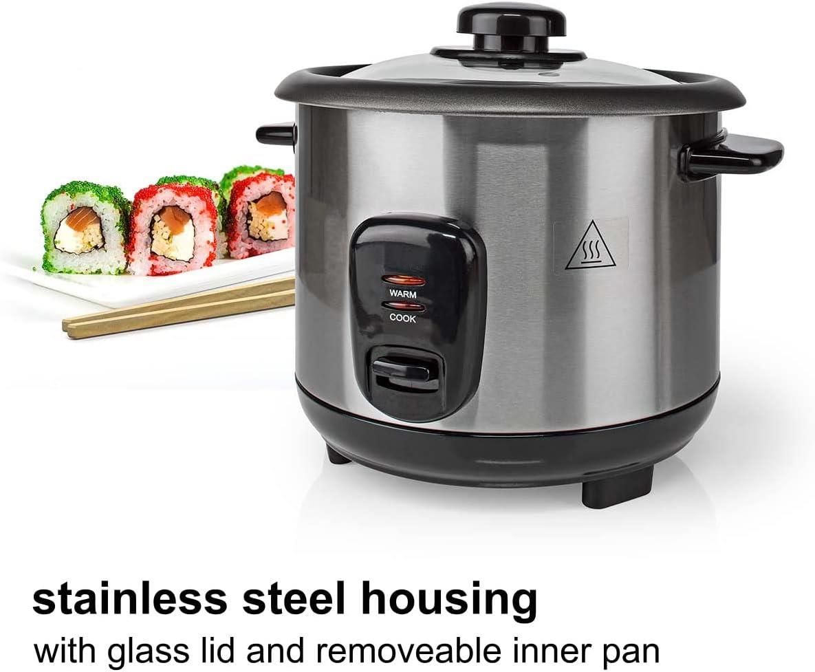 Nedis Rice Cooker | 1.5 l | 500 W | Non stick coating | Removable bowl | Auto shut-off