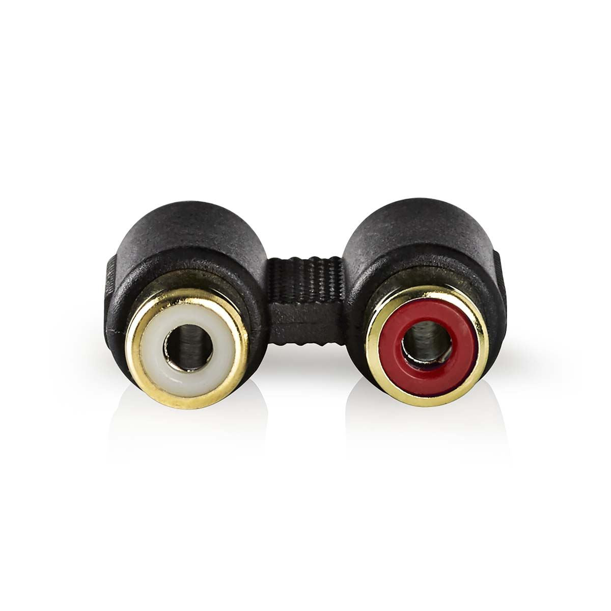 Nedis CABW24952AT | Stereo Audio Adapter | 2x RCA Female | 2x RCA Female | Gold Plated | Straight | ABS | Anthracite | 1 pcs | Box