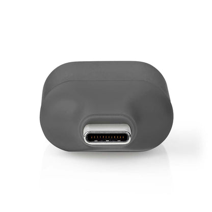 Nedis USB-C™ Adapter | USB 3.2 Gen 1 | USB-C™ Male | VGA Female | Full HD 1080p | Round | Nickel Plated | Black / Grey | Envelope