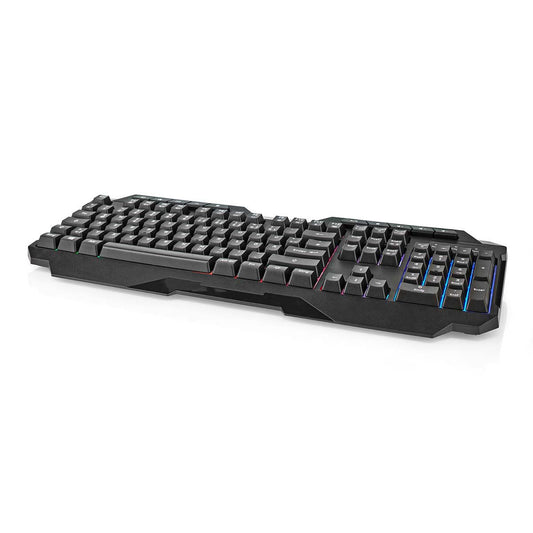 Nedis Wired Gaming Keyboard | USB Type-A | Membrane Keys | LED | QWERTZ | DE Layout | USB Powered | Power cable length: 1.30 m | Multimedia