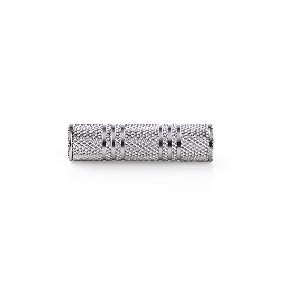 Nedis CAGB22950ME | Stereo Audio Adapter | 3.5 mm Female | 3.5 mm Female | Nickel Plated | Straight | Metal | Silver | 1 pcs | Box