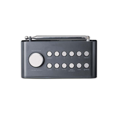 Lenco DAB+/FM Radio Alarm Clock with LCD Colour display, Sleep timer, and Dual Alarm function - Black