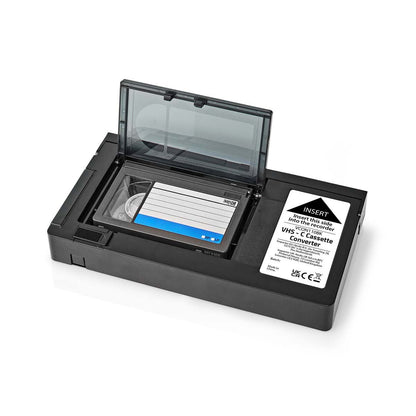 Nedis VHS Converter | Conversion: VHS-C to VHS | Plug and play | Black