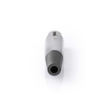 Nedis CAVC15902ME | XLR Connector | Straight | Female | Nickel Plated | Soldering | Cable input diameter: 7.0 mm | Metal | Silver | 25 pcs | Polybag