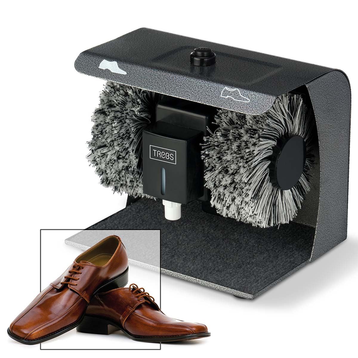 Trebs Electric Shoe Polishing Machine | 1 Speed | Mains Powered | Anthracite
