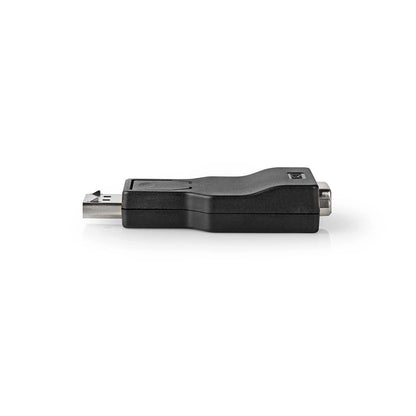 Nedis DisplayPort Adapter | DisplayPort Male | VGA Female | 1080p | Nickel Plated | Straight | Round | ABS | ABS | Black | Box