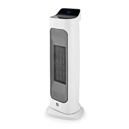 Nedis SmartLife Ceramic PTC Fan Heater | Wi-Fi | 2000 W | 2 Heat Settings | Oscillation | Display | 10 - 49 °C | Android™ / IOS | White