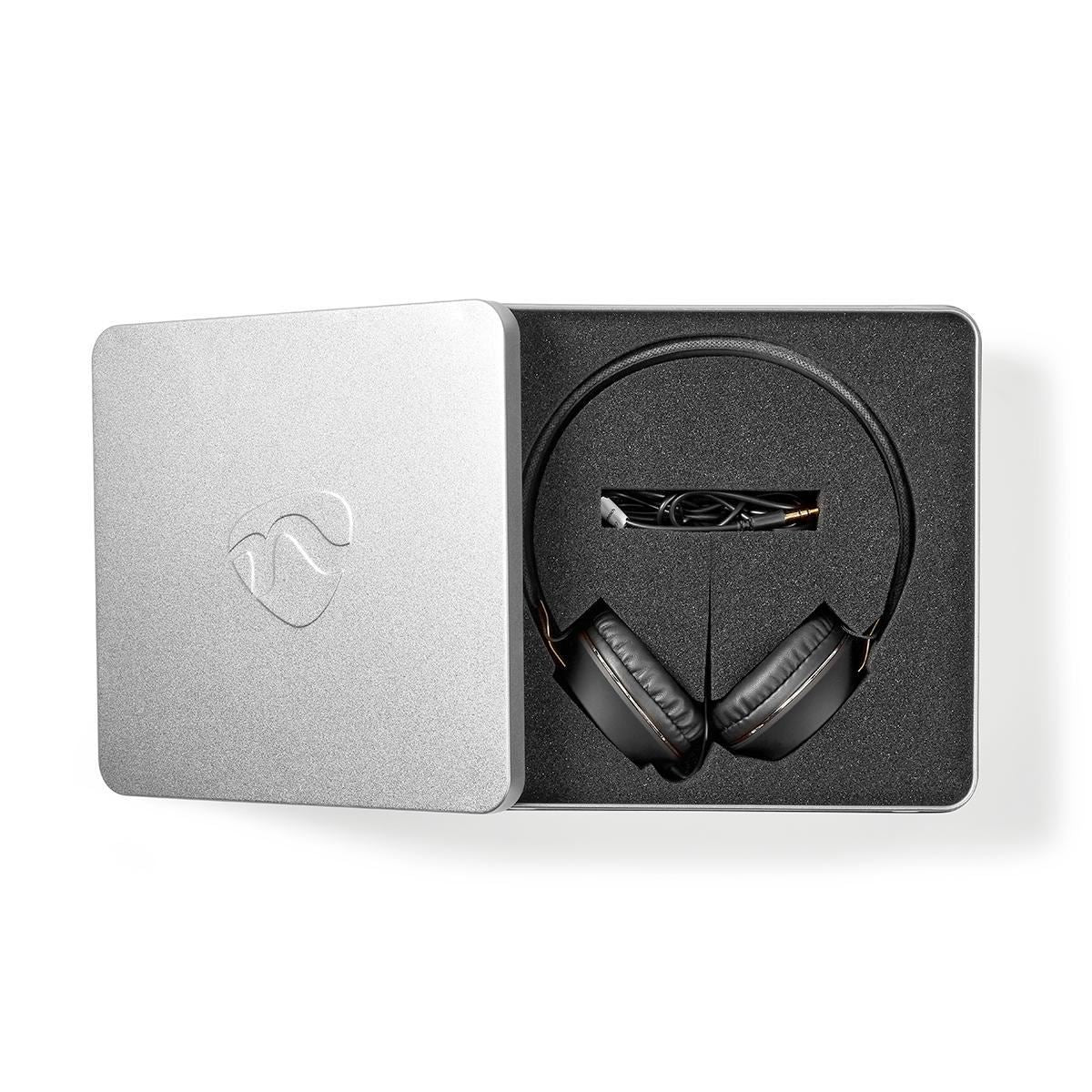 Nedis On-Ear Wired Headphones | 3.5 mm | Cable length: 1.20 m | Anthracite / Black