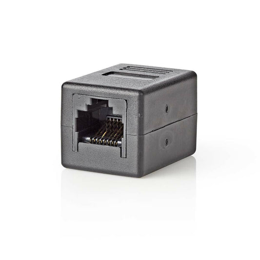 Nedis Network Coupler | CAT5e / CAT6 | Unshielded | RJ45 Female | RJ45 Female | Straight | ABS | Box