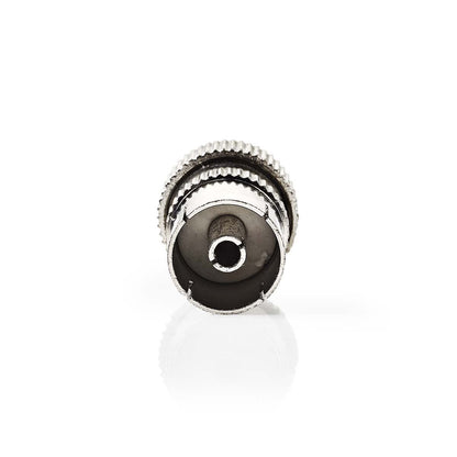 Nedis IEC (Coax) Connector | Straight | Female | Nickel Plated | 75 Ohm | Screw | Cable input diameter: 7.0 mm | Metal | Silver | 2 pcs | Box