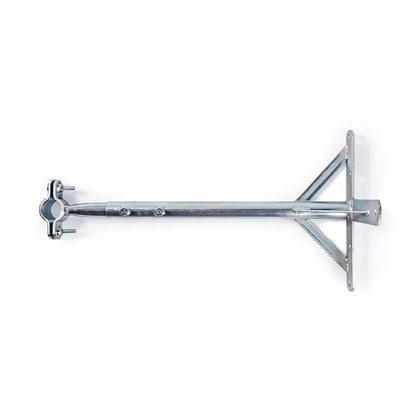 Nedis Satellite Wall Mount | Minimum wall distance: 550 mm | Maximum wall distance: 950 mm | Distance to wall: 0.00 mm | Diameter clamp: 32 - 42 mm | Steel | Silver