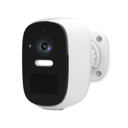 Nedis SmartLife Outdoor Camera | Wi-Fi | Spotlight | 4MP Quad HD 1440p / 2560x1440 | Pan tilt | IP66 | Max. battery life: 10 Months | Cloud Storage (optional) / microSD (not included) | 5 V DC | With motion sensor | Night vision | White