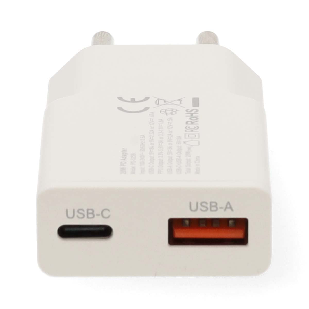 Nedis Wall Charger | 30 W | GaN | PD3.0 30W | Quick charge feature | 1.5 / 2.0 / 2.5 / 3.0 A | Number of outputs: 2 | USB-A / USB-C™ | Automatic Voltage Selection | White