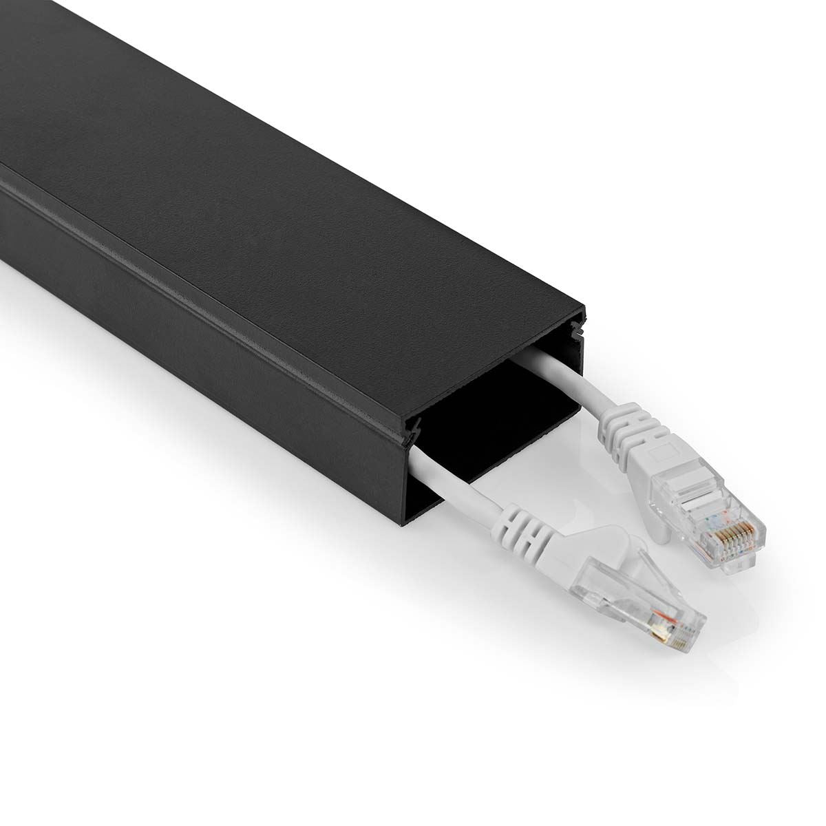 Nedis CMDT5025BK110 | Cable Management | Duct | 1 pcs | Maximum cable thickness: 25 mm | Aluminium | Black