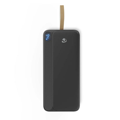 Nedis Powerbank | 30000 mAh | 1.5 / 1.67 / 2.0 / 2.22 / 3.0 A | Number of outputs: 3 | Output connection: 1x USB-C™ / 2x USB-A | Input connection: 1x USB-C™ | PD3.0 20W | Lithium-Polymer | Display