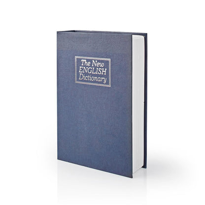 Nedis Vault | Book Safe | Key Lock | Indoor | Medium | Inner volume: 1.6 l | 2 Keys Included | Blue / Silver
