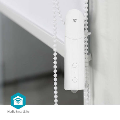 Nedis SmartLife Curtain Robot | Cable System | Panel curtains / Roller blinds / Roman blinds | Mains Powered / Solar Powered | 2000 mAh | Bluetooth® | White