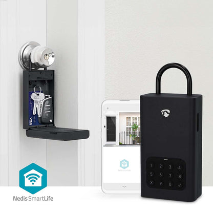 Nedis SmartLife Key Box | Key Safe | Bluetooth® | Outdoor | Key Lock | IPX5 | Black