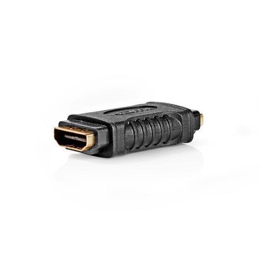 Nedis HDMI™ Adapter | HDMI™ Output | HDMI™ Output | Gold Plated | Straight | ABS | Black | 1 pcs | Box