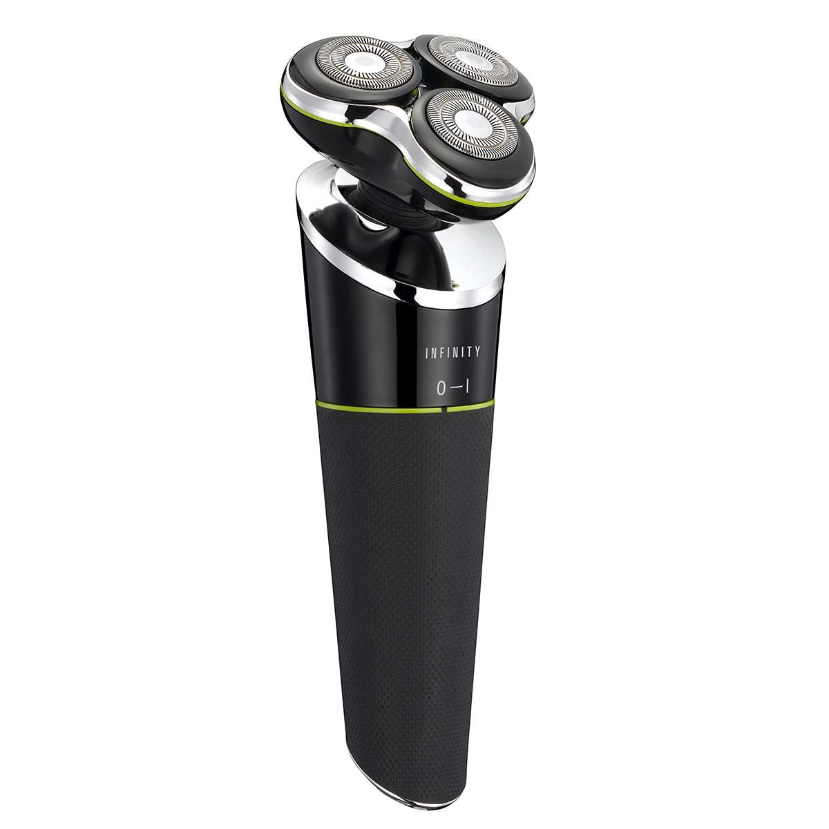 MELISSA Rechargable Electric Razor for Men | 3 Head | Charge Holder | 60 Min Run-Time | Black