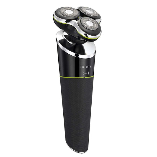 MELISSA Rechargable Electric Razor for Men | 3 Head | Charge Holder | 60 Min Run-Time | Black
