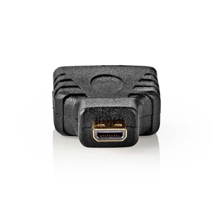 Nedis CVGB34907BK | HDMI™ Adapter | HDMI™ Micro Connector | HDMI™ Output | Gold Plated | Straight | ABS | Black | 1 pcs | Box