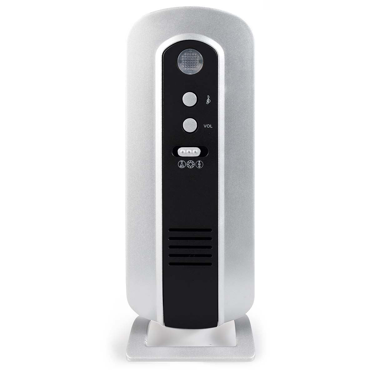 Alecto Wireless Battery Powered Doorbell | 36 Tones | Black / Silver