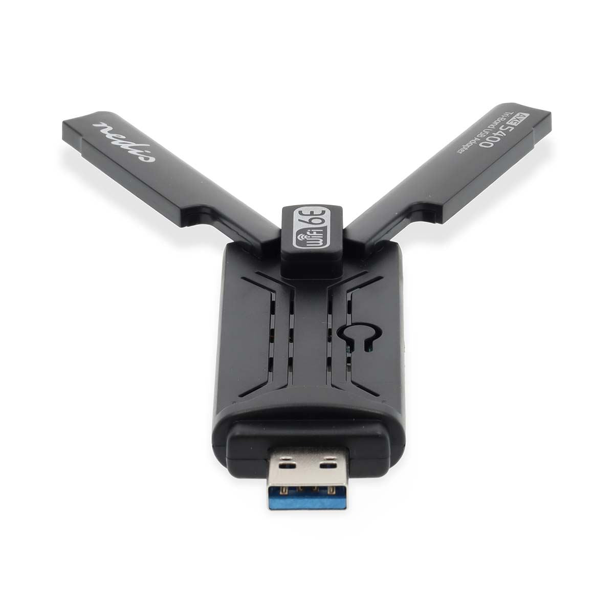Nedis Network Dongle | Wi-Fi | AX5400 | 2.4/5/6 GHz (Triple Band) | USB3.0 | Wi-Fi speed total: 5400 Mbps | Windows 10 / Windows 11