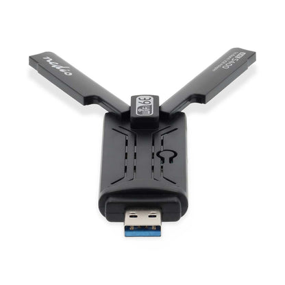 Nedis Network Dongle | Wi-Fi | AX5400 | 2.4/5/6 GHz (Triple Band) | USB3.0 | Wi-Fi speed total: 5400 Mbps | Windows 10 / Windows 11