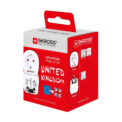 Skross SKross | Travel Adapter Europe to UK Earthed
