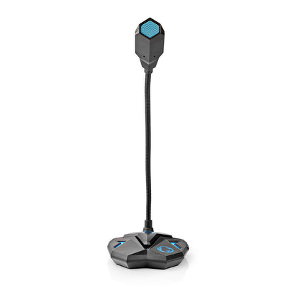 Nedis Streaming & Gaming Microphone | Used for: Desktop / Notebook | USB | Connection output: 1x 3.5 mm Audio Out | On/Off switch | Headphone output