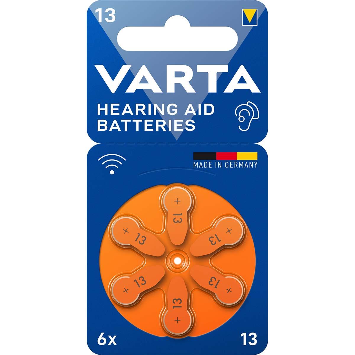 Varta Hearing Aid Batteries Type 13 6-Blister