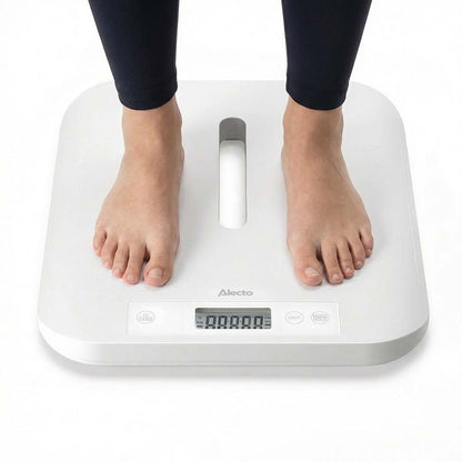 Alecto BC70 Digital Baby Weighing Scales, Personal Scale and Pet Scale in one - Up to 150 kg with Removable Weighing Surface - White