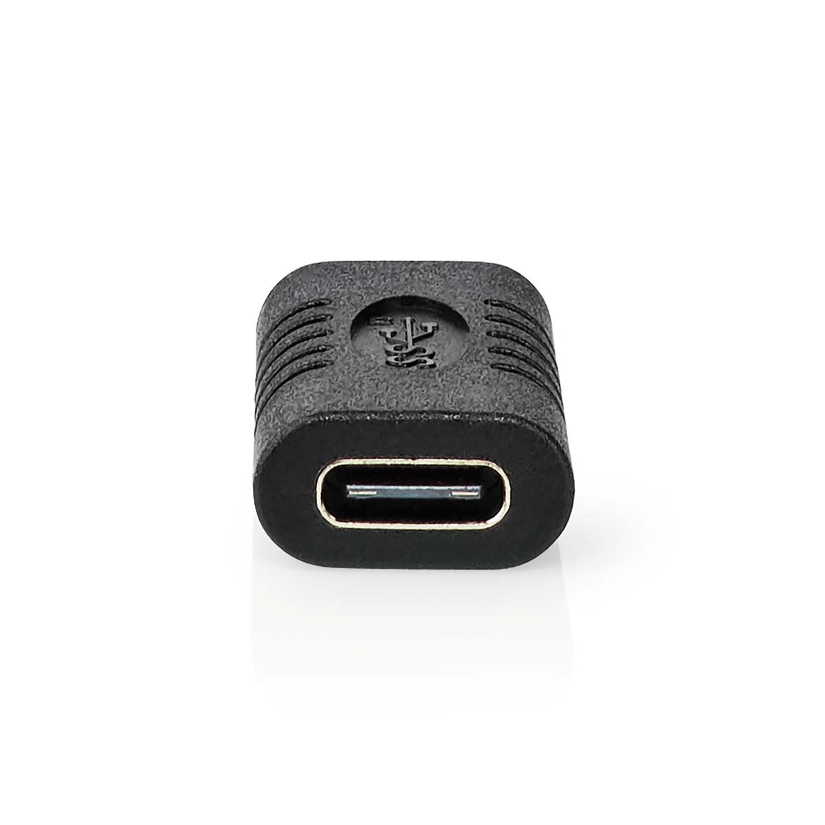 Nedis CCGB64900BK | USB-C™ Adapter | USB 3.2 Gen 2 | USB-C™ Female | USB-C™ Female | 4K@60Hz | 10 Gbps | Round | Nickel Plated | Black | Box