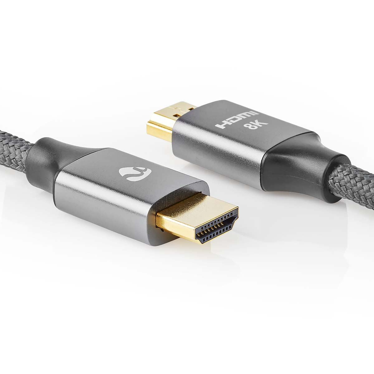 Nedis Ultra High Speed HDMI™ Cable | HDMI™ Connector | HDMI™ Connector | 8K@60Hz | 48 Gbps | 3.00 m | Round | 6.7 mm | Gun Metal Grey | Cover Box