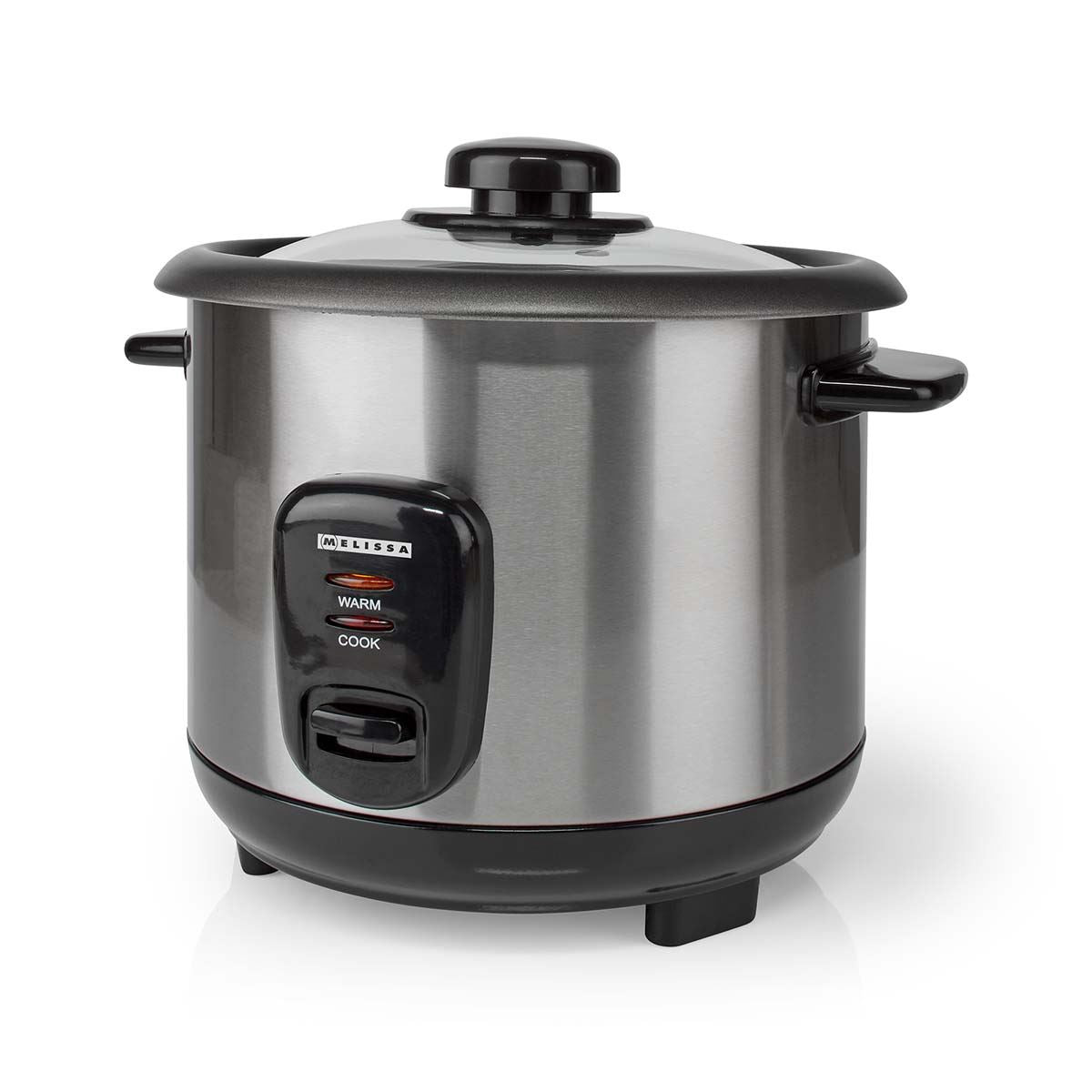 MELISSA Rice Cooker | 1.0 l | 400 W | Non stick coating | Removable bowl | Steamer Basket | Keep-warm function | Auto shut-off