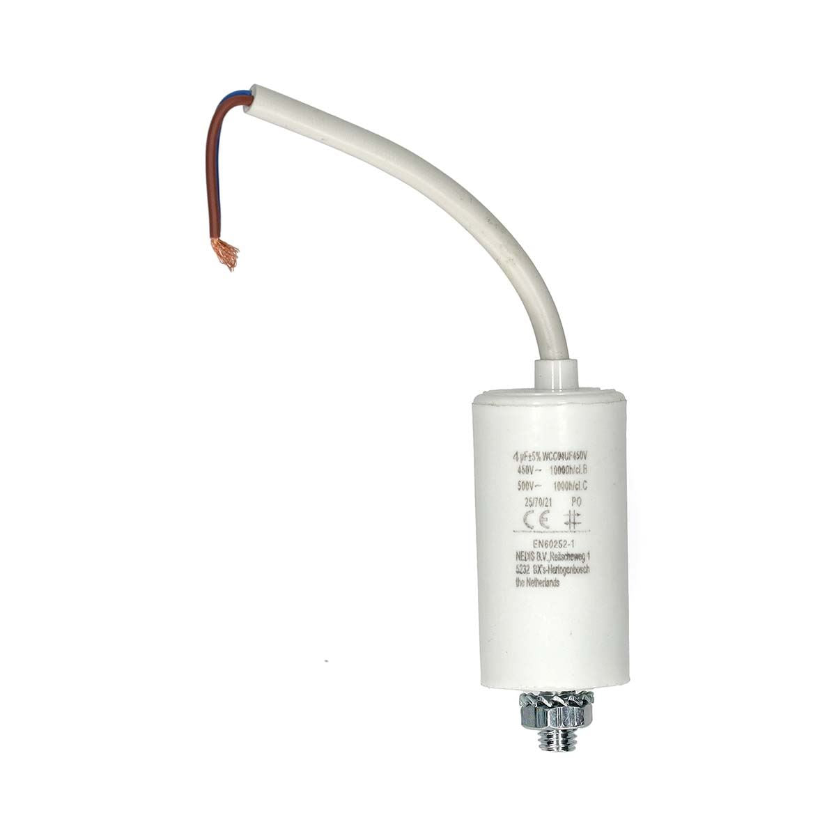Nedis WCC04UF450V | Capacitor | 4.0 uF | 450 V | Wire Lead | 10 pcs