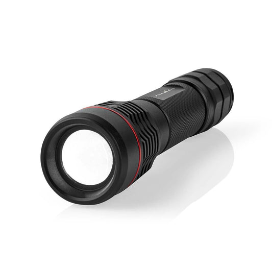 Nedis LED Torch | Battery Powered | 3.7 V DC | 10 W | N/A | Batteries included | Rechargeable | Rated luminous flux: 1000 lm | Light range: 200 m | Beam angle: 10 °