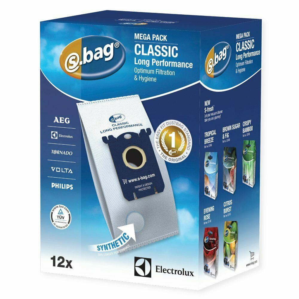 Electrolux E201SM s-bag Vacuum Cleaner Bag 12 pcs