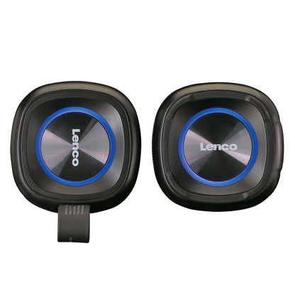 Lenco BTP-400BK | 2-in-1 | 2 x 10W TWS Bluetooth® 5.0 Speakers | IPX7 | Balck