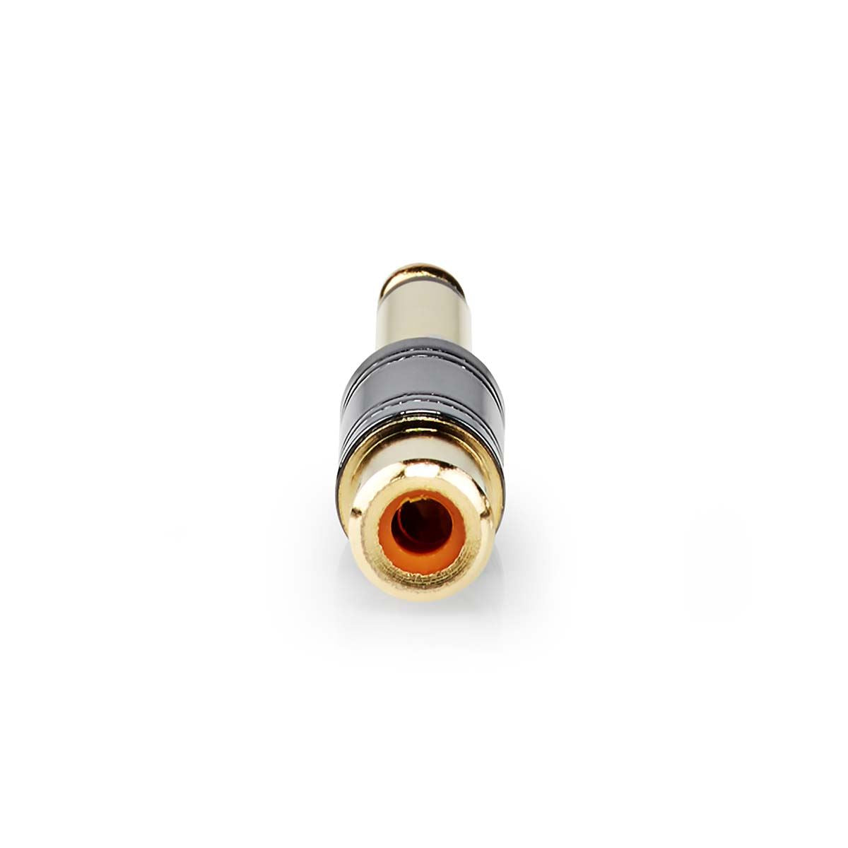 Nedis CABW23935BKG | Mono Audio Adapter | 6.35 mm Male | RCA Female | Gold Plated | Straight | Metal | Metal | 1 pcs | Box