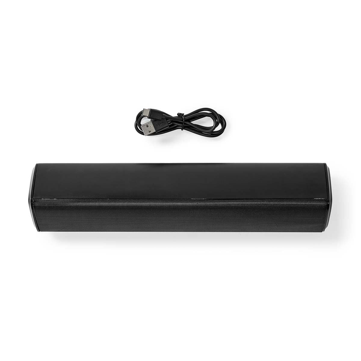 Nedis Bluetooth® Speaker | Maximum battery play time: 6 hrs | Table Design | 18 W | Stereo | Built-in microphone | Linkable | Black