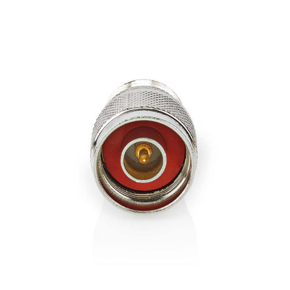 Nedis Satellite & Antenna Adapter | N Male | PL259 Female | Nickel Plated | 75 Ohm | Straight | Metal | Silver | 10 pcs | Envelope