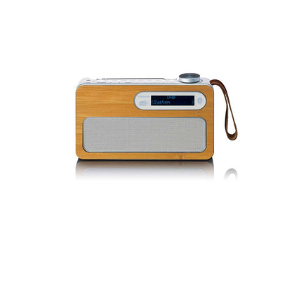 Lenco PDR-040EF | Portable DAB+ FM Radio with Bluetooth® Speaker | Bamboo