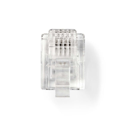 Nedis Telecom Connector | Connector type: RJ11 | Straight | Plating: Gold Plated | PVC | Transparent