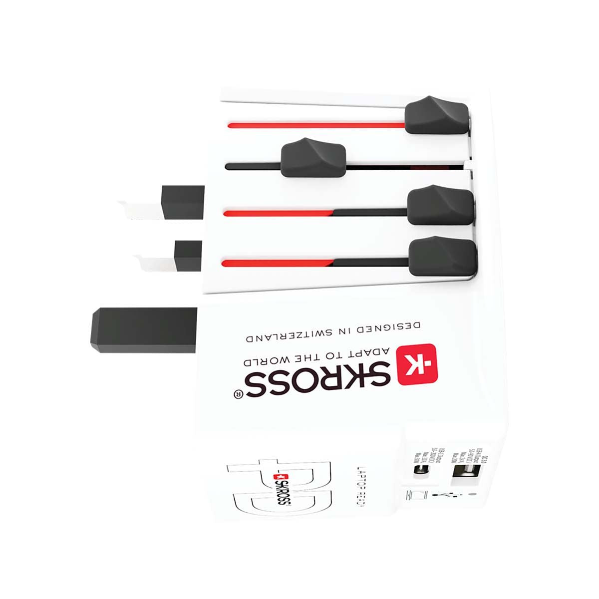 Skross SKR1302974 | Travel Adapter 2 pole adapter with integrated Dual 30W USB Charger (1x USB C & 1 x USB)